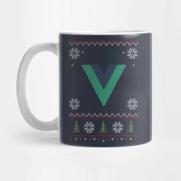 Vue JS Vue.js JavaScript Framework Ugly Sweater Christmas by vladocar